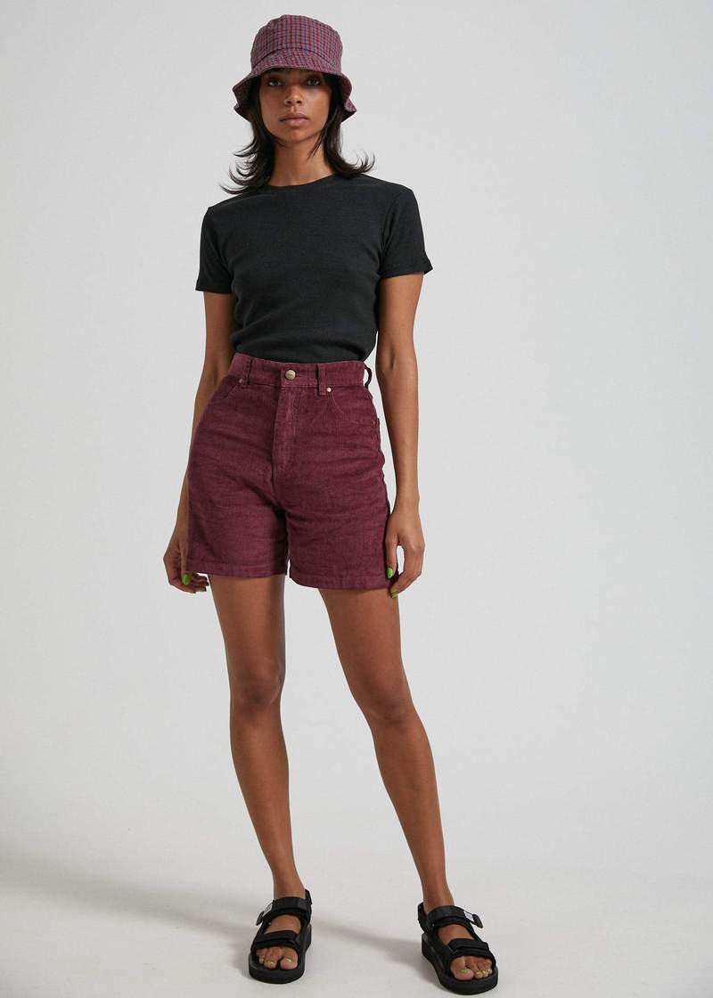 Shelby Hemp Corduroy Cut Off Shorts The Annex by Cheapskates