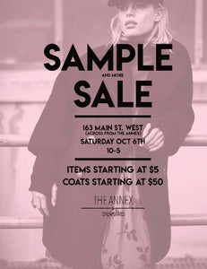 The Annex Sample and More Sale