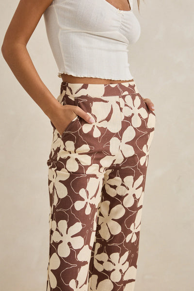 Rhythm Melia Floral Wide Leg Pant