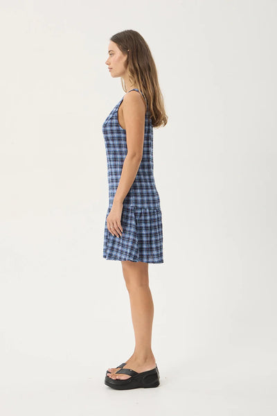 Mountains Hemp Seersucker Mini Dress