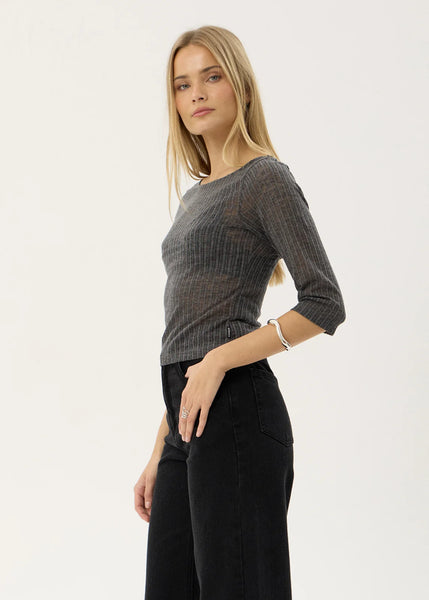 Libra — Sheer Long Sleeve Top