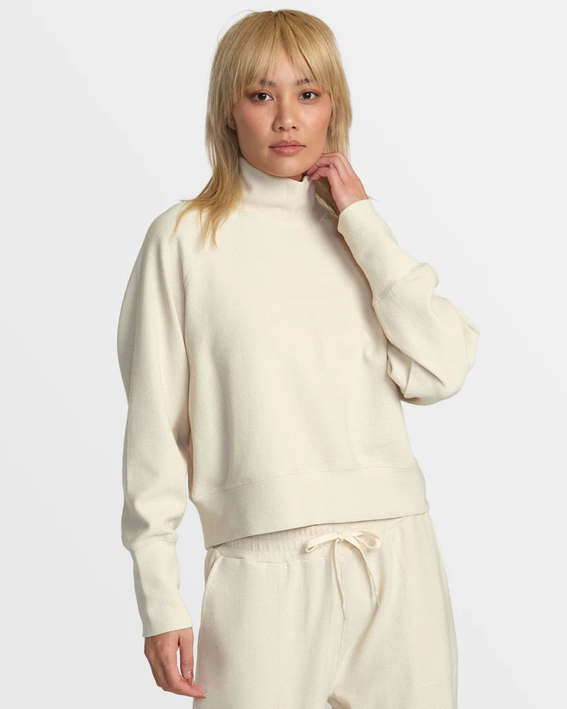 Sofie Waffle Mockneck