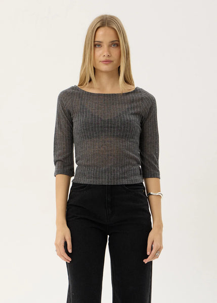 Libra — Sheer Long Sleeve Top