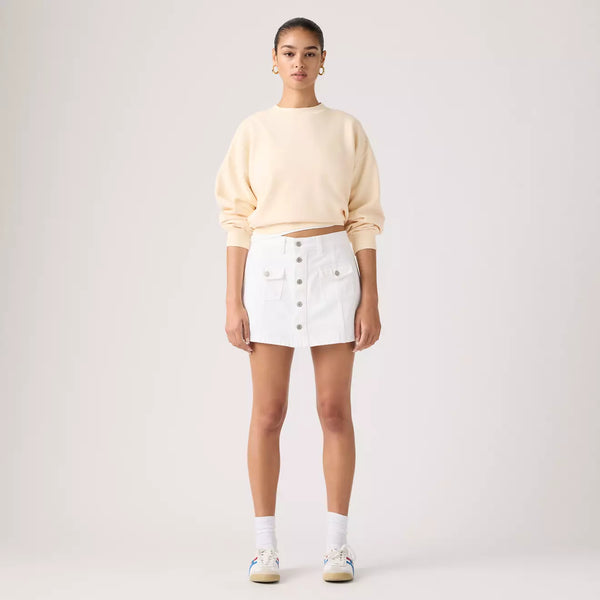 Button Front Skort
