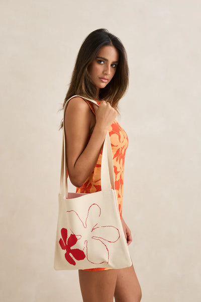 Rhythm Amelia Floral Crochet Tote Bag