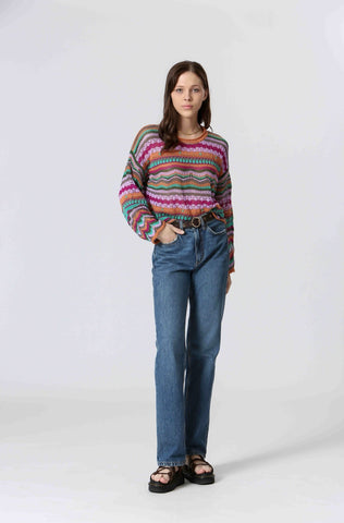 Multi-Colour Multi-Pattern Knit