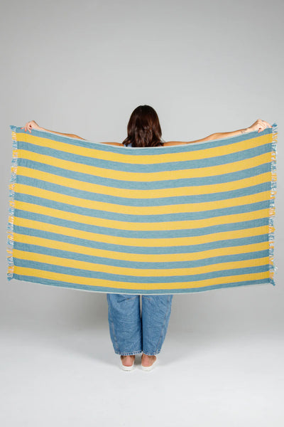 The Banks Muslin Gauze Stripe Towel