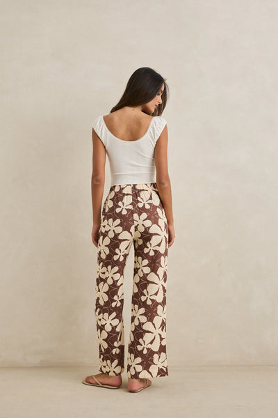 Rhythm Melia Floral Wide Leg Pant