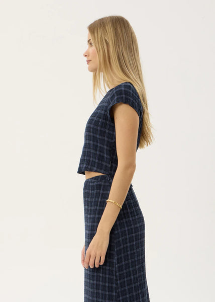 Darcy Thea — Hemp Seersucker Top