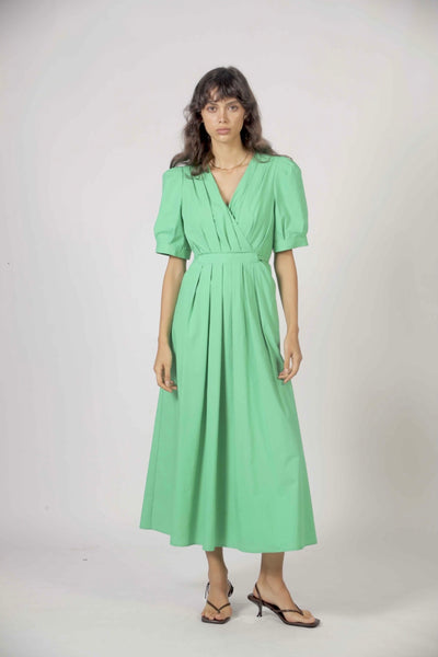 The Korner Green Cotton Dress