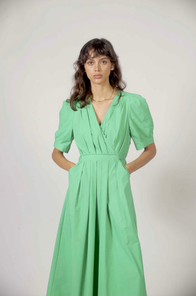 The Korner Green Cotton Dress