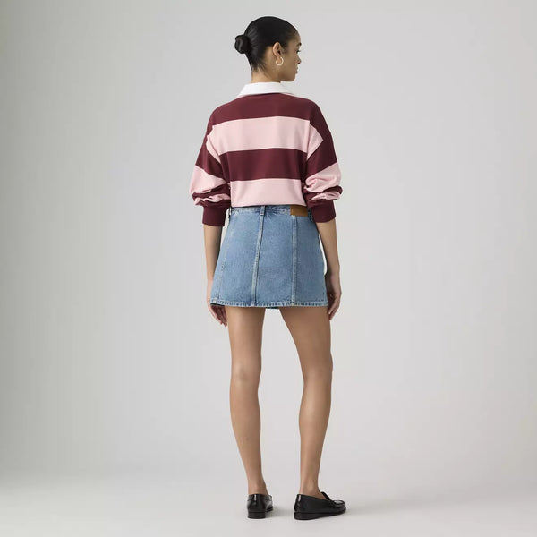 Button Front Skort