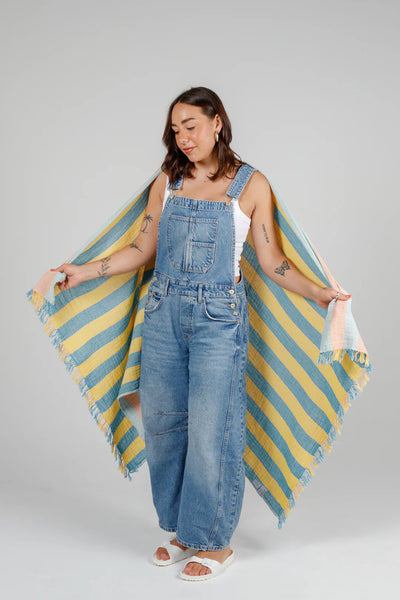 The Banks Muslin Gauze Stripe Towel