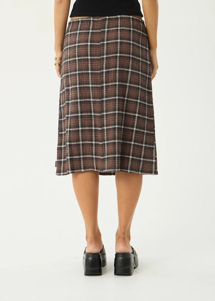 Reverie Seersucker Midi Skirt
