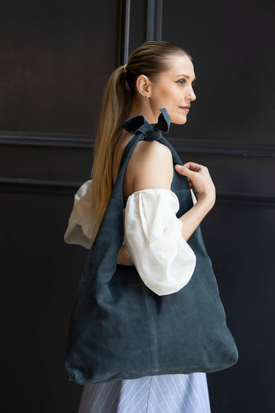 Knot Suede Tote