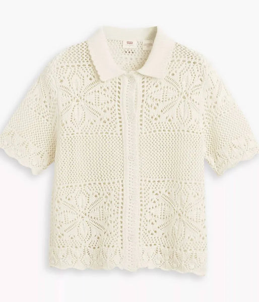 Levi’s Suzanna Floral Crochet Shirt