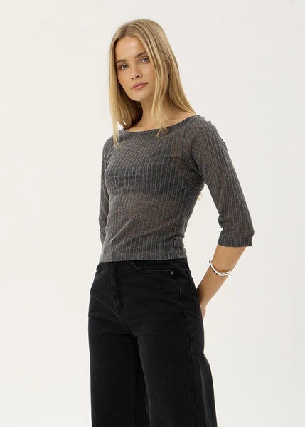 Libra — Sheer Long Sleeve Top