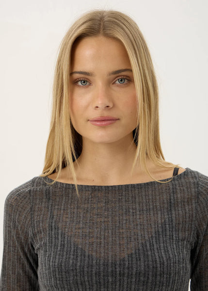 Libra — Sheer Long Sleeve Top
