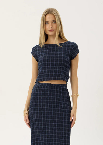 Darcy Thea — Hemp Seersucker Top