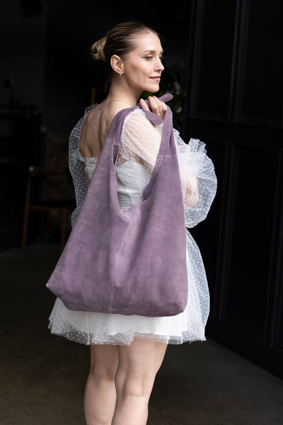 Knot Suede Tote