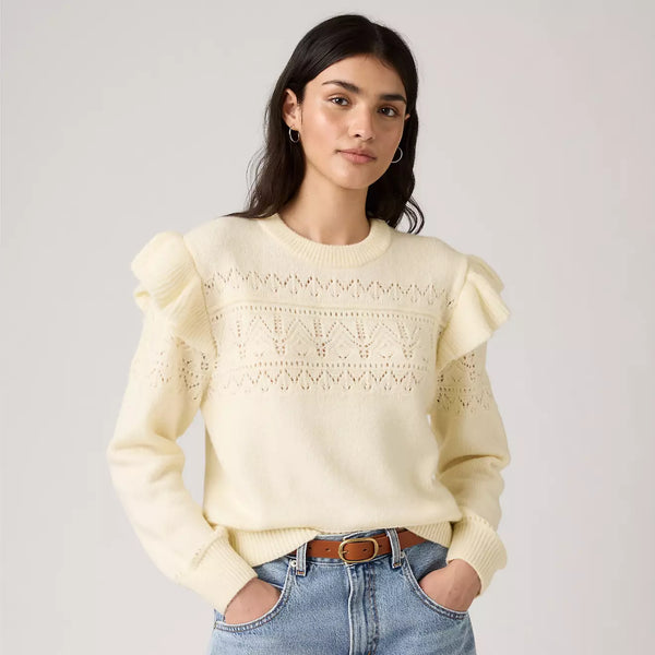 Shane Flutter Sleeve Sweater
