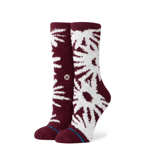 Women’s Daisies Cozy Crew Socks Fig