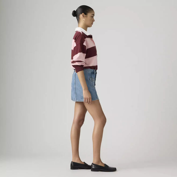 Button Front Skort