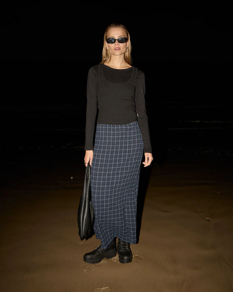 Lita Thea — Hemp Seersucker Maxi Skirt