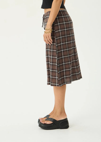 Reverie Seersucker Midi Skirt