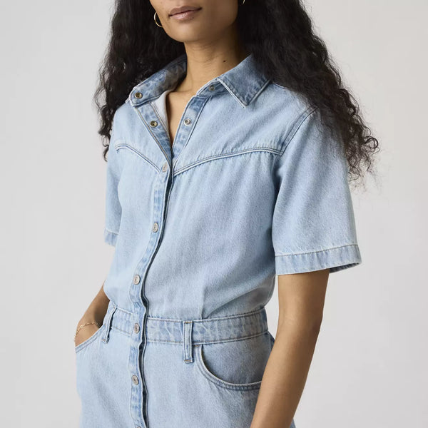 Short Sleeve Logan Western Dress