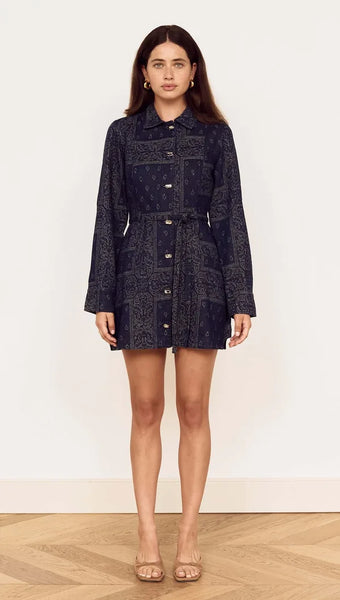Delphi Jacquard Denim Dress