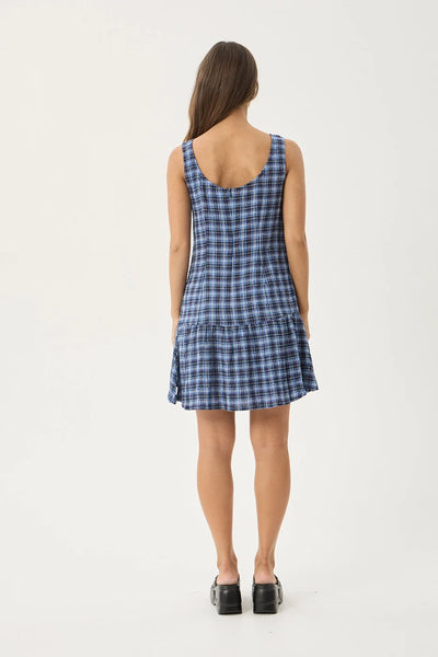 Mountains Hemp Seersucker Mini Dress