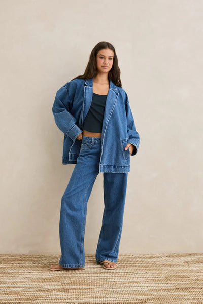 Rhythm Shoreline Denim Blazer