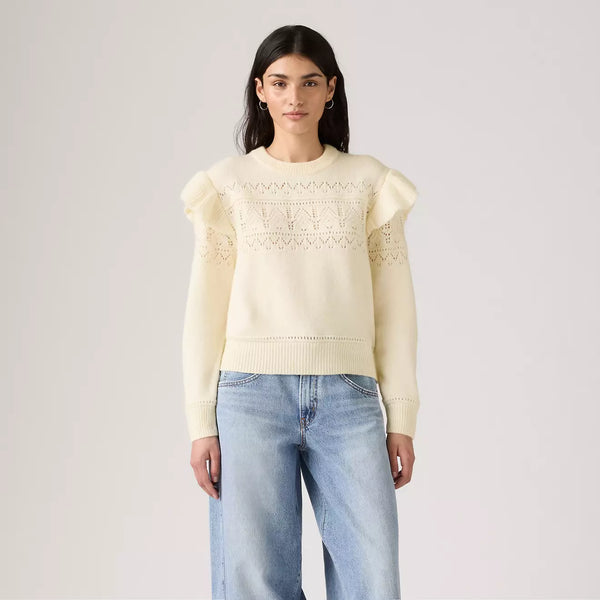 Shane Flutter Sleeve Sweater