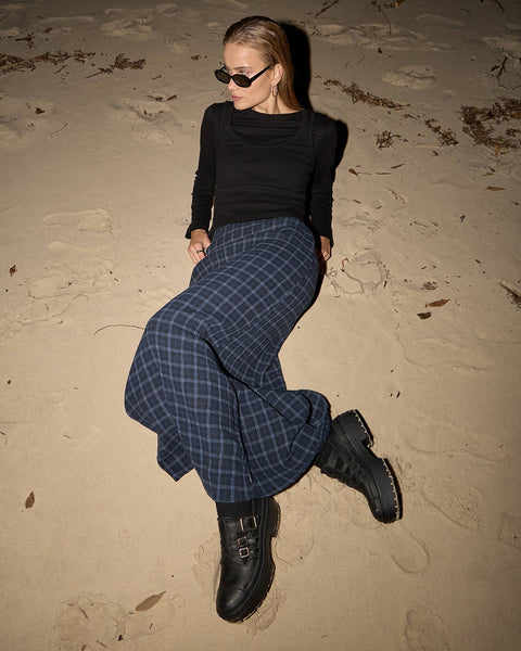 Lita Thea — Hemp Seersucker Maxi Skirt