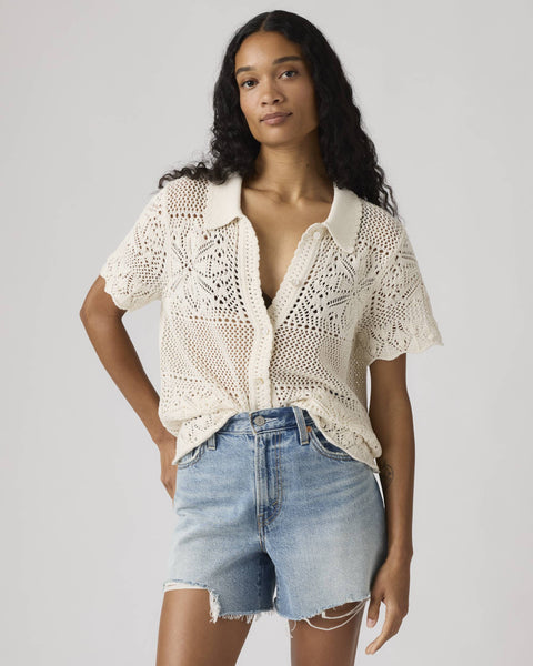 Levi’s Suzanna Floral Crochet Shirt