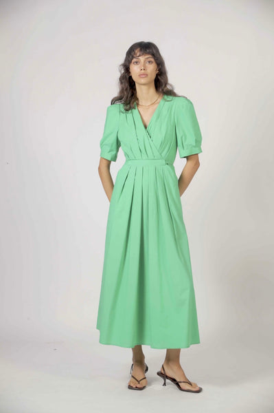 The Korner Green Cotton Dress