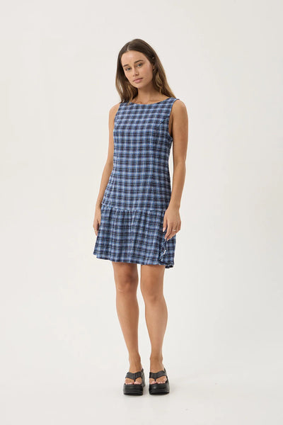Mountains Hemp Seersucker Mini Dress