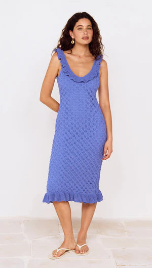 Arlo Pointelle Knit Midi Dress