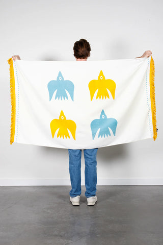 The Birds of a Feather Velour Beach Towel