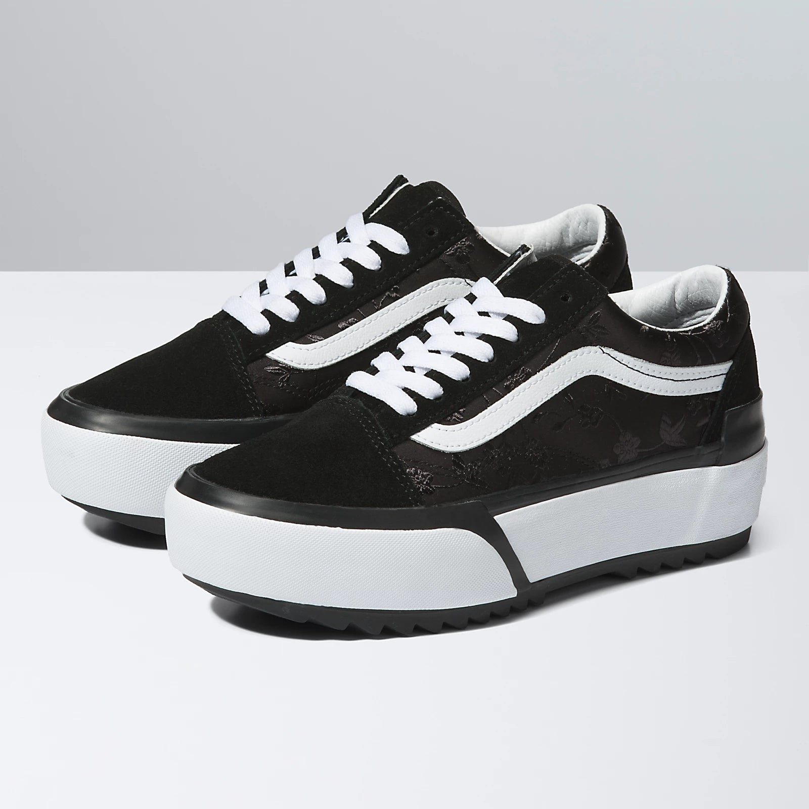 Satin Floral Old Skool Stacked The Annex by Cheapskates