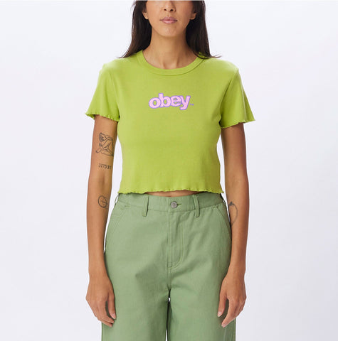 Dino Type Cropped Emma Rib T-Shirt